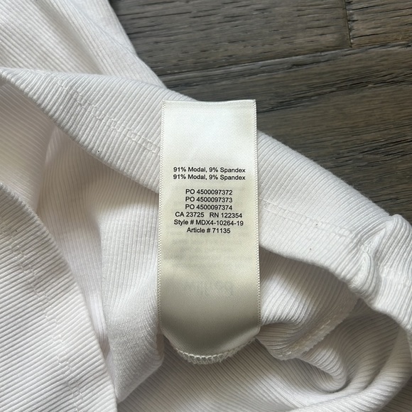 🔥wilfred🔥 | Aritzia Danette white ribbed t-shirt - Picture 11 of 12